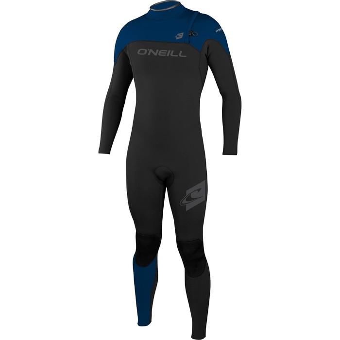 O'Neill HyperFreak Comp 4/3mm Zipperless Wetsuit BLACK / DEEP SEA 4587