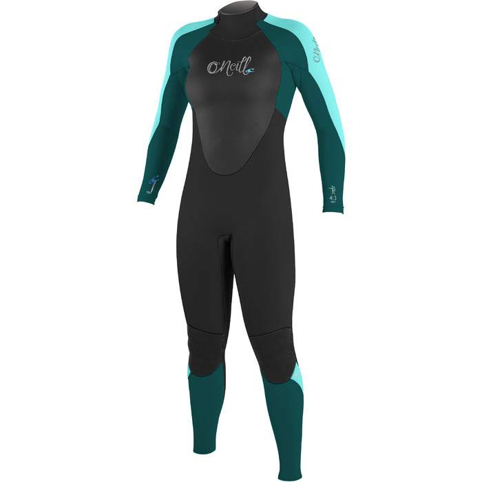 O'Neill Ladies Epic 5/4mm Back Zip GBS Wetsuit BLACK / TEAL / SEAGLASS 4218