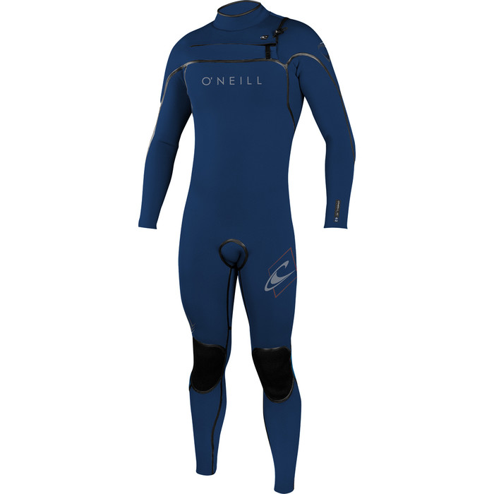 O'Neill Psycho One 3/2mm Chest Zip Wetsuit NAVY / RED 4588