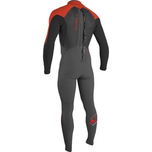 O'Neill Youth Epic 5/4mm Back Zip GBS Wetsuit GRAPHITE / BLACK / RED 4219