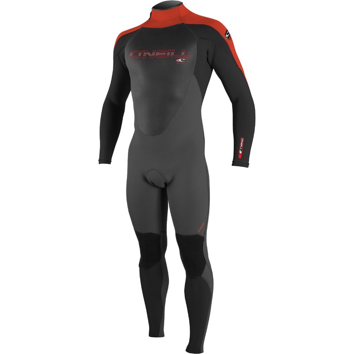 O'Neill Youth Epic 5/4mm Back Zip GBS Wetsuit GRAPHITE / BLACK / RED 4219