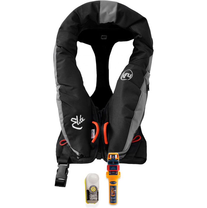 2017 Ocean Safety Package Deal - RESCUE ME MOB1 + Kru Elite 195N Auto Lifejacket, Harness, Hood & Sensor Light LIF7431 EPI3100