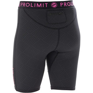 Prolimit Womens SUP Quick Dry Shorts Black / Pink 74790