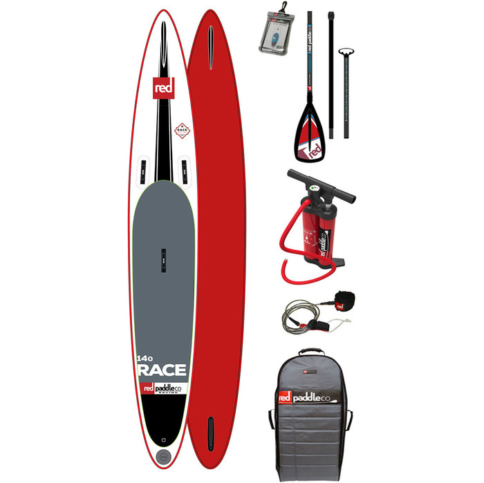 Red Paddle Co 14'0 Race Inflatable Stand Up Paddle Board + Bag Pump Paddle & LEASH