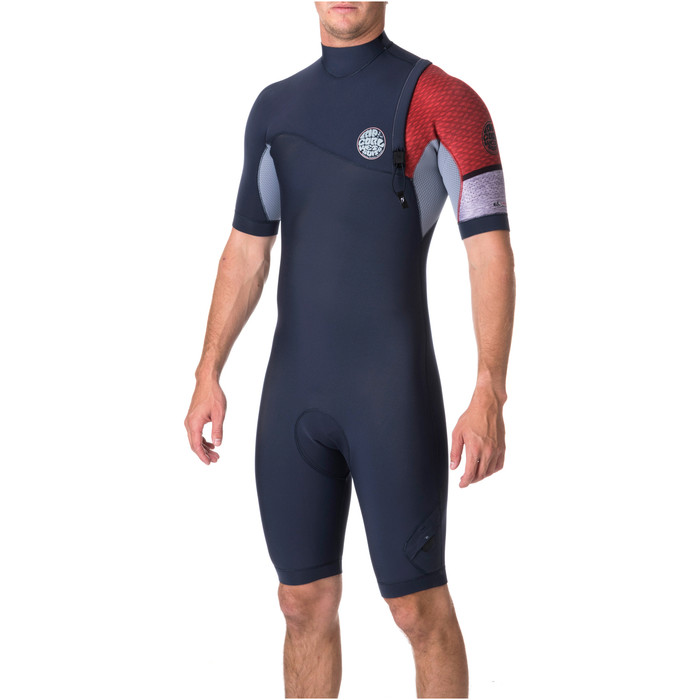 Rip Curl E-Bomb Pro 2mm Zip Free Shorty Wetsuit RED WSP6GS
