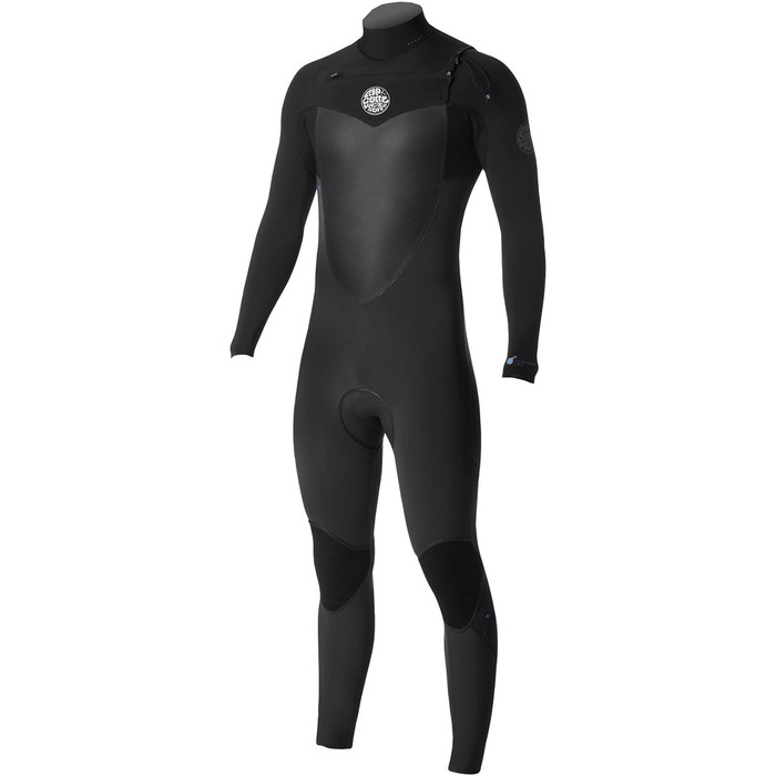 2019 Rip Curl Flashbomb 4/3mm GBS Chest Zip Wetsuit BLACK WST7NF