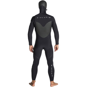 Rip Curl Flashbomb 6/4mm Hooded Chest Zip Wetsuit BLACK WSE7OF