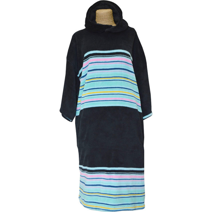 TLS SURF HOODED CHANGING ROBE / PONCHO - COLOURFUL STRIPES