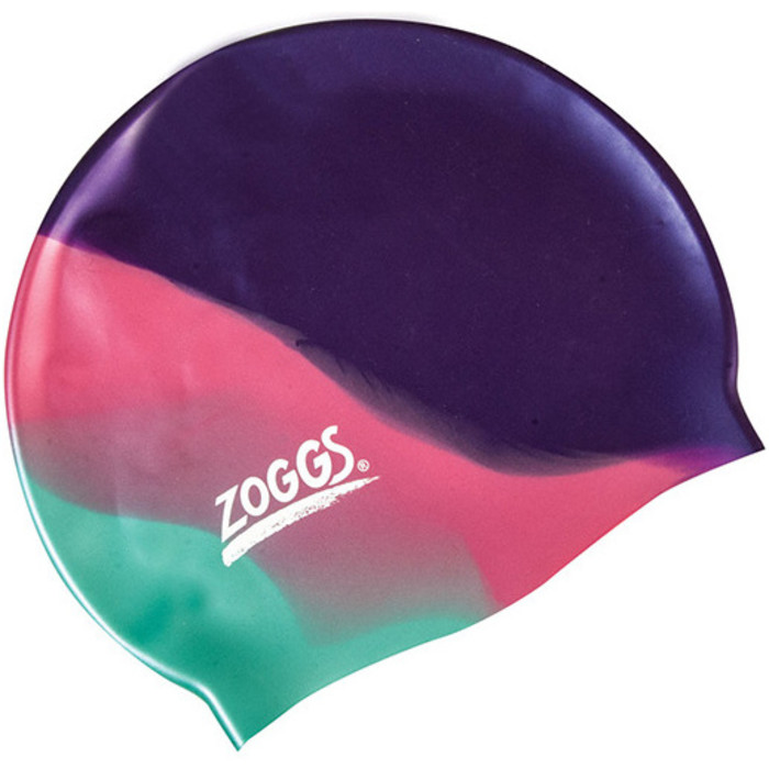 Zoggs Junor Multicolour Swimming Cap Purple/Pink / Green 300634