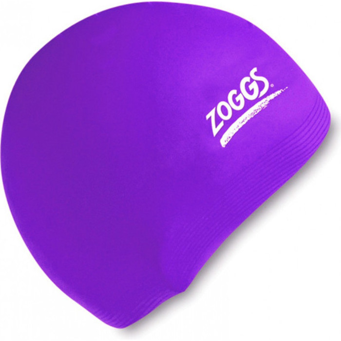 Zoggs Silicone Swimming Cap Plain Purple 300604
