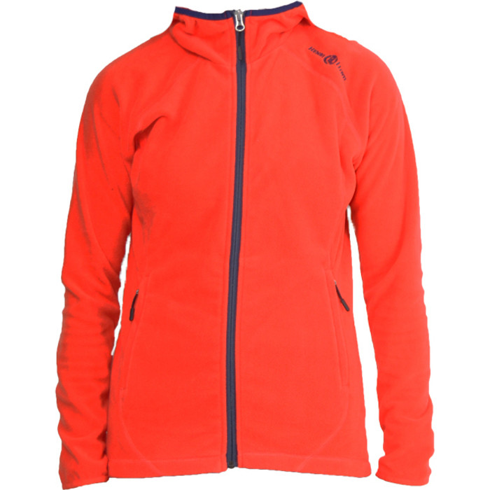 Henri Lloyd Womens Verve Fleece Hooded Jacket CORAL S20105
