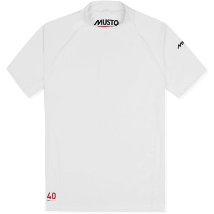 2022 Musto Mens Insignia UV Fast Dry Short Sleeve T-Shirt White 80900