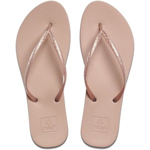 Reef Womens Escape Lux Metals Flip Flops Rose Gold RF0A3OL8RG - Accessories  | Wetsuit Outlet