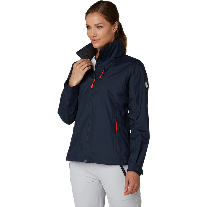 2021 Helly Hansen Womens Hooded Crew Mid Layer Jacket Navy 33891