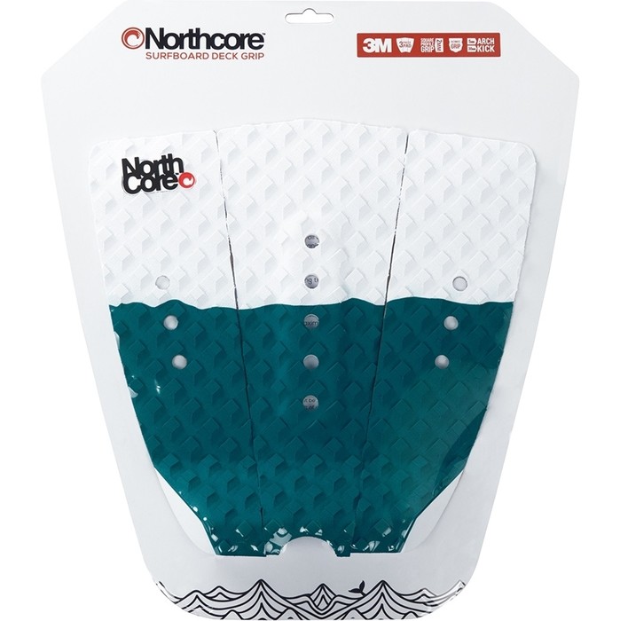 2021 Northcore Ultimate Grip Deck Pad The Wave Blue / White NOCO63F