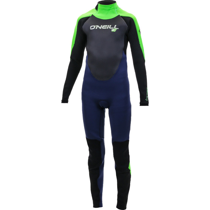 2020 O'Neill Youth Epic 3/2mm Back Zip GBS Wetsuit Navy / Day Glow 4215