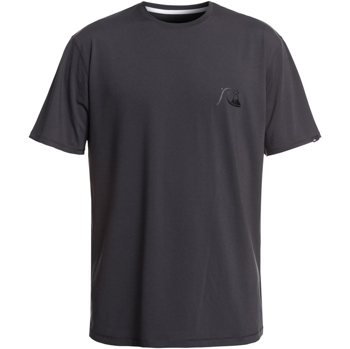 2019 Quiksilver Bubble Logo Short Sleeve T-Shirt Rash Vest Tarmac EQYWR03151