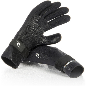 2021 Rip Curl E-Bomb 2mm 5 Finger Neoprene Gloves Black WGL5SE