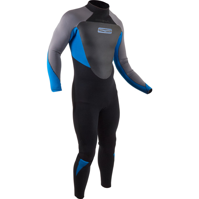 2020 GUL Mens Response 5/3mm Back Zip Wetsuit RE1213-B8 - Black / Blue