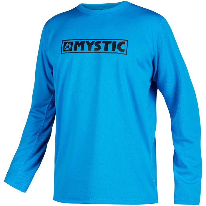 2021 Mystic Mens Star Quick Dry Long Sleeve Top STQDLS - Blue