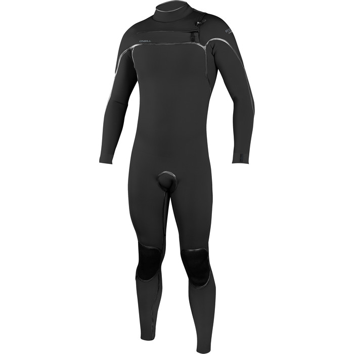 2022 O'Neill Mens Psycho One 4/3mm Chest Zip Wetsuit 5421 - Black