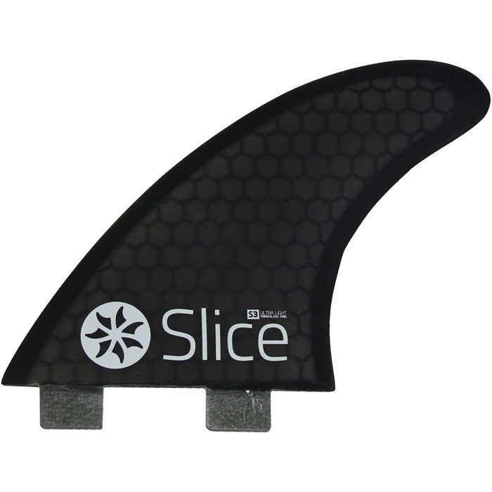 2020 Slice Ultralight Hex Core S3 FCS Compatible Surfboard Fins SLI-01F - Black