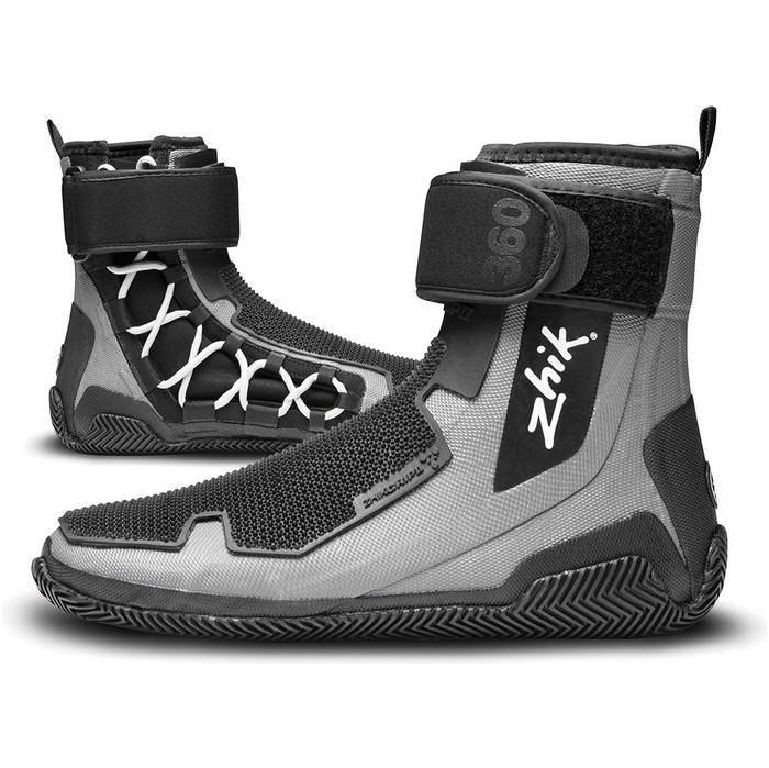 2021 Zhik ZhikGrip 2 Neoprene Hiking Sailing Boots BOOT360 - Grey / Black