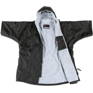 2023 Dryrobe Advance Junior Short Sleeve Changing Robe DR100 - Black / Grey