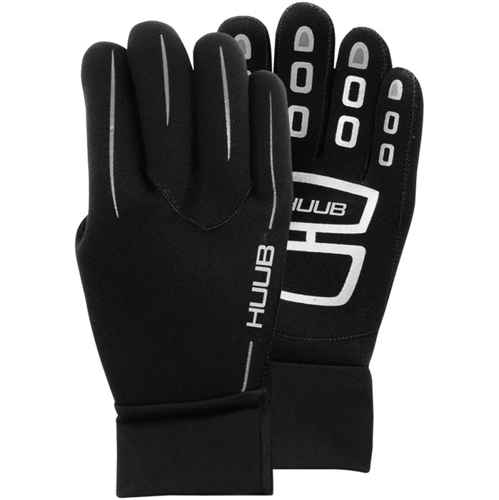 2024 Huub 3mm Wetsuit Swim Gloves A2-SG19 - Black / Silver
