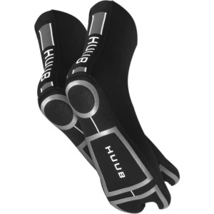 2022 Huub 3mm Wetsuit Swim Socks A2-SS - Black / Silver