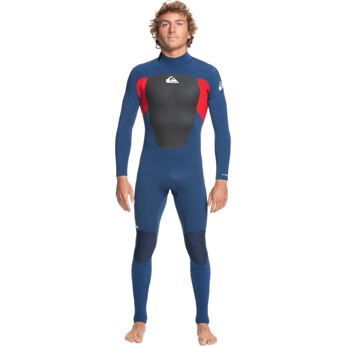 2022 Quiksilver Mens Prologue 4/3mm Back Zip GBS Wetsuit EQYW103133 - Insignia / High Risk