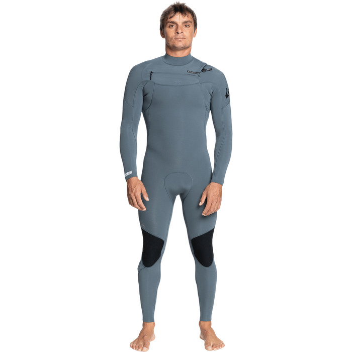 2022 Quiksilver Mens Everyday Sessions 4/3mm Chest Zip GBS Wetsuit EQYW103121 - Quiet Shade