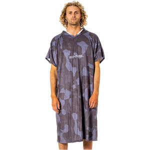 2021 Rip Curl Mix Up Print Changing Robe / Hooded Towel CTWBG9 - Slate Blue