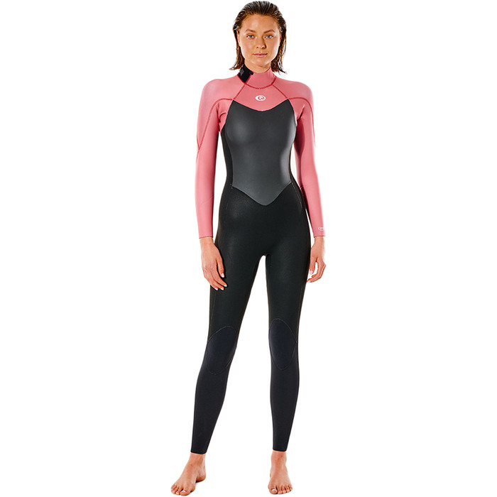 2021 Rip Curl Womens Omega 4/3mm Back Zip Wetsuit WSM9CW - Dusty Rose