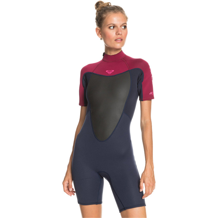 The Roxy Prologue 2/2mm Back Zip Shorty Wetsuit in Blue | Anns Cottage