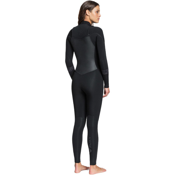 2021 Roxy Womens Syncro 4/3mm Chest Zip Wetsuit ERJW103055 - Black ...