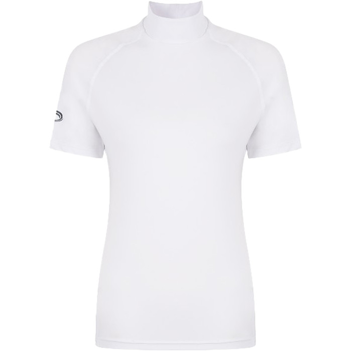 2021 Typhoon Womens Fintra Short Sleeve Rash Vest 430452 - White