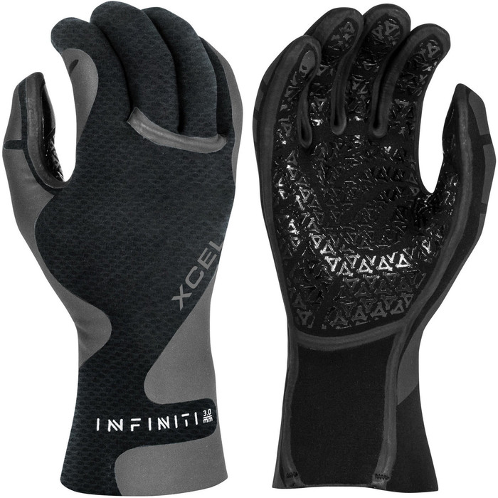 2024 Xcel Infiniti 3mm 5 Finger Wetsuit Gloves XW21AN039380 - Black