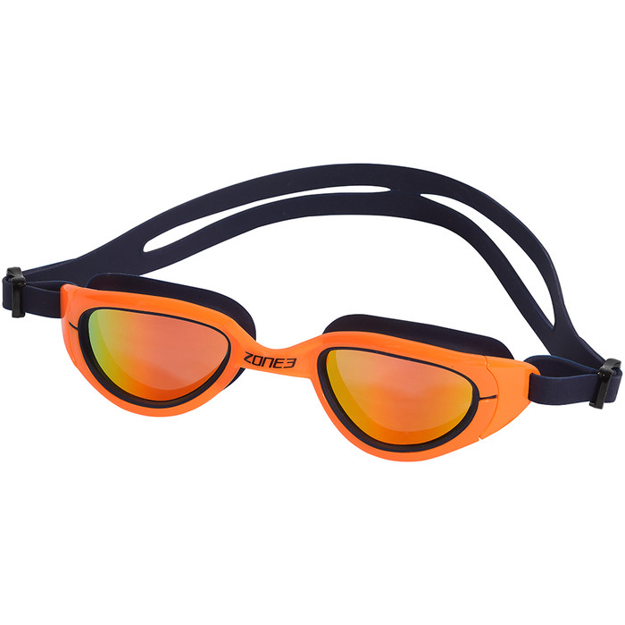2021 Zone3 Attack Triathlon Goggles SA19GOGAT - Orange / Navy
