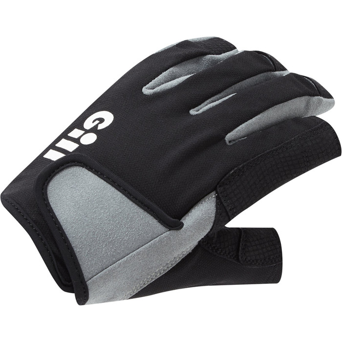 2024 Gill Junior Long Finger Deckhand Gloves 7053J - Black