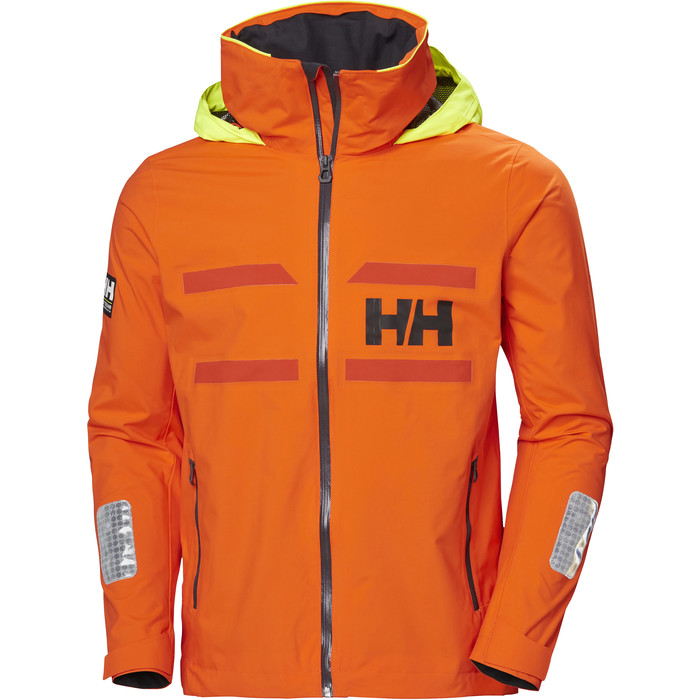 2022 Helly Hansen Mens Salt Navigator Jacket 30298 - Bright Orange