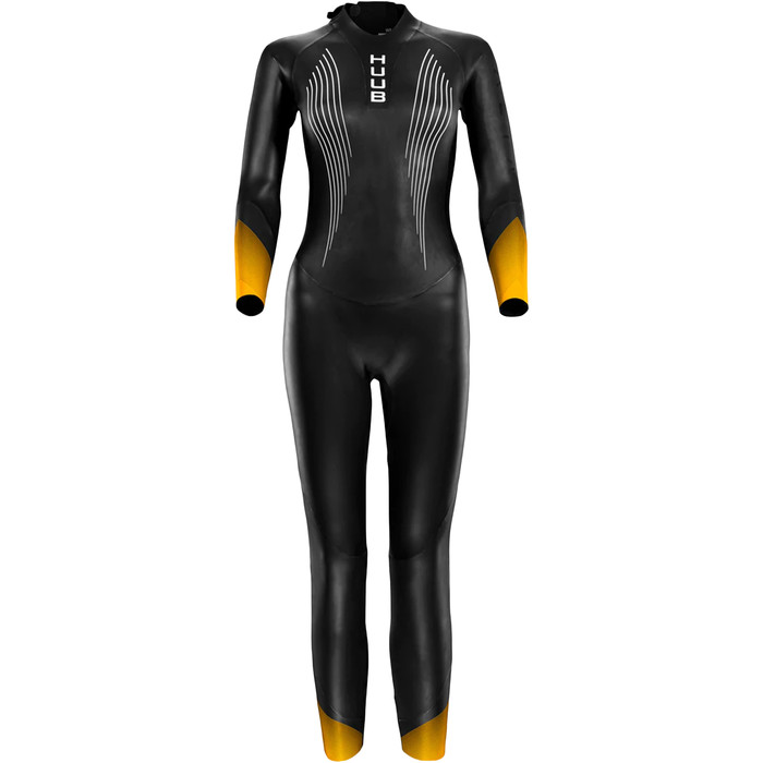 2024 Huub Womens Alta Thermal Wetsuit ALTTHER33W - Black / Orange