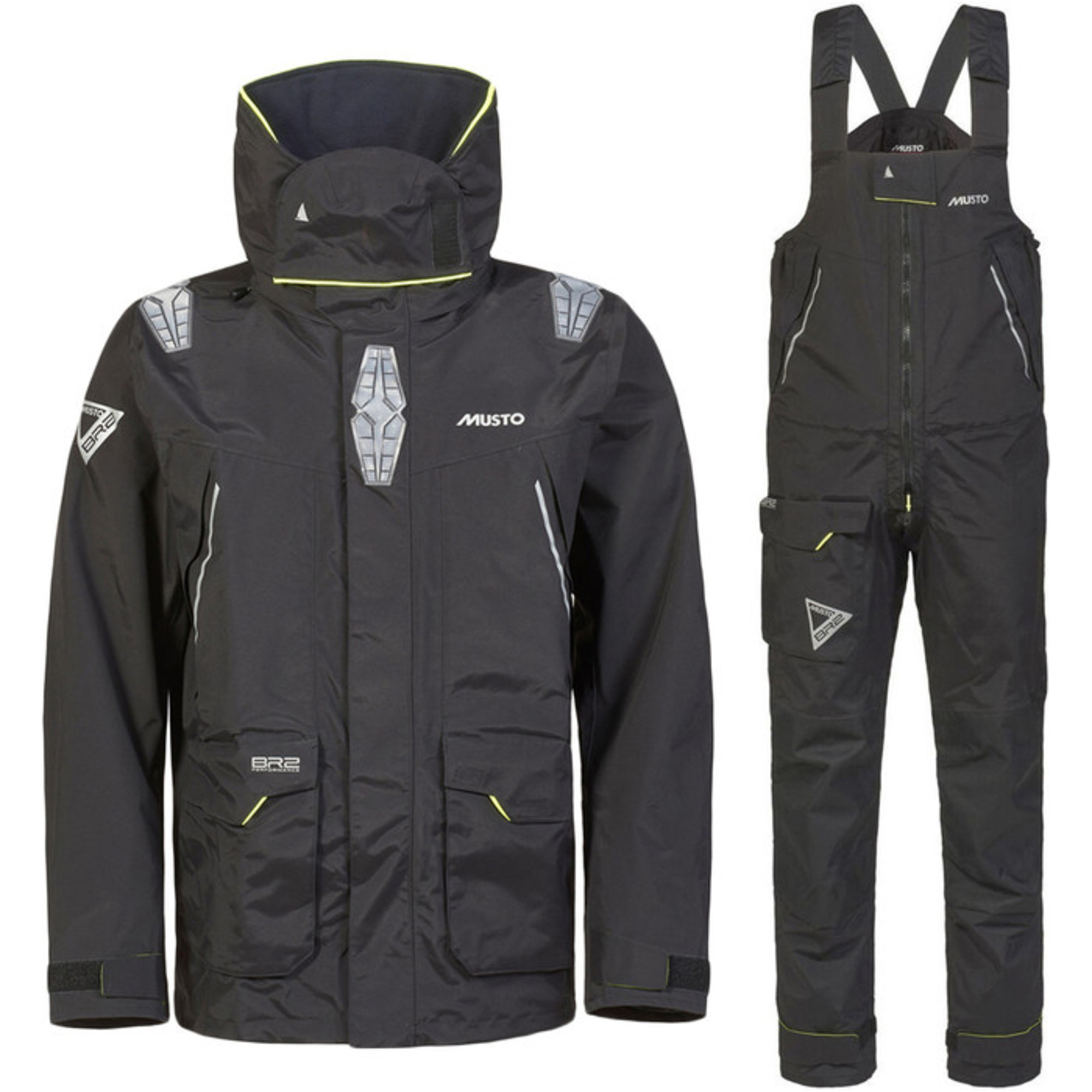 2024 Musto Mens BR2 Offshore Jacket & Salopette Combi Set - Black ...