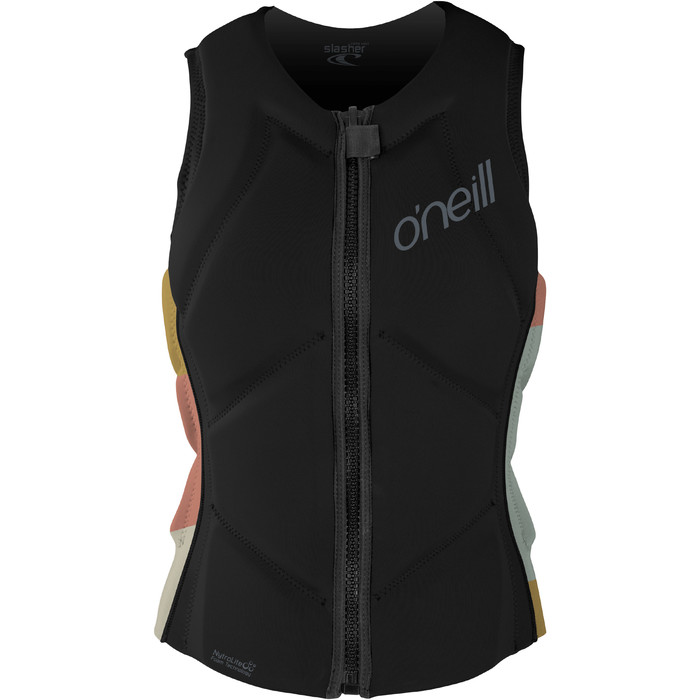 2022 O'Neill Womens Slasher Comp Impact Vest 4938EU - Black / Jasmine