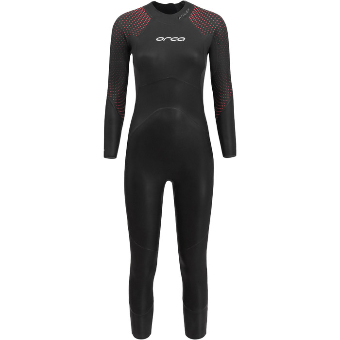 2024 Orca Womens Athlex Float Back Zip Triathlon Wetsuit MN56TT44 - Red Buoyancy