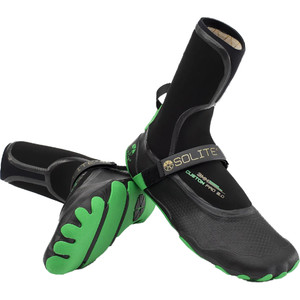 2023 Solite Custom Pro 2.0 3mm Wetsuit Boots 21001 - Green / Black