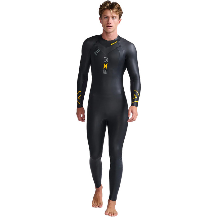 2024 2XU Mens P:1 Propel Swim Wetsuit MW4991c - Black / Ambition