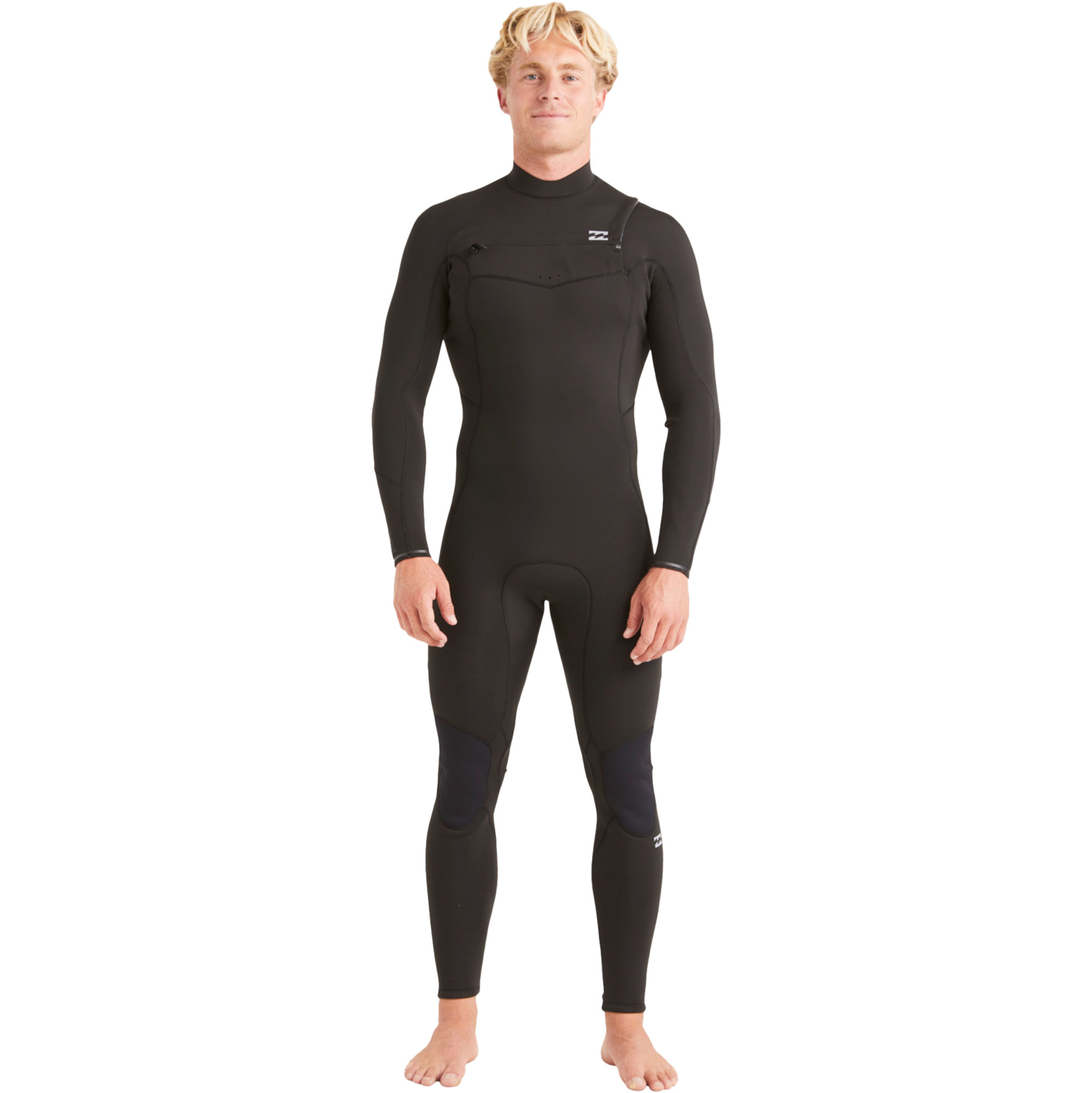 Muta Nyord Furno 3/2mm Uomo Con Cerniera Al Petto - GBS, Neoprene Da Calcare, Nera