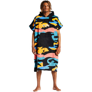 2024 Billabong Mens Hooded Towel Change Robe / Poncho ABYAA00220 - Sunset