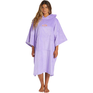 2024 Billabong Womens Hooded Towel Change Robe / Poncho ABJAA00169 - Lilac Breeze